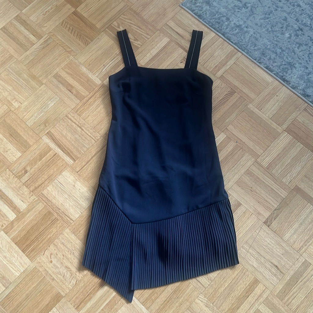 Grey Jason Wu Size 2 Navy Dress Nwt